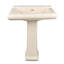 Lavabo de salle de bain rectangulaire en porcelaine vitreuse avec trop-plein Apex-99407254-96123225
