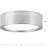 Nitesh Acrylic LED Flush Mount-24418233-24418235
