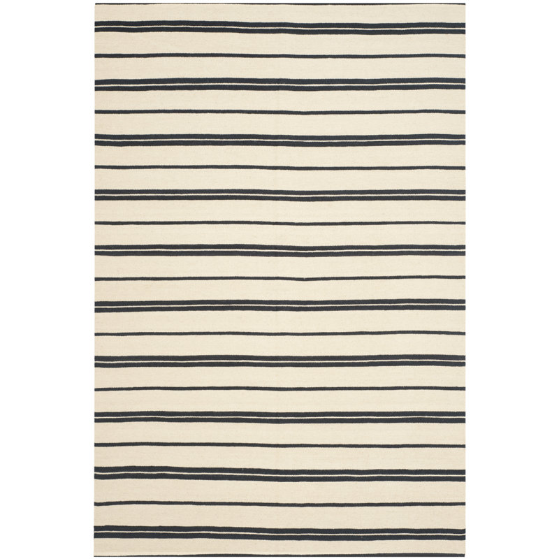 Ralph Lauren Sagaponeck Stripe Wool Striped Rug, Rectangle 6' x 9'