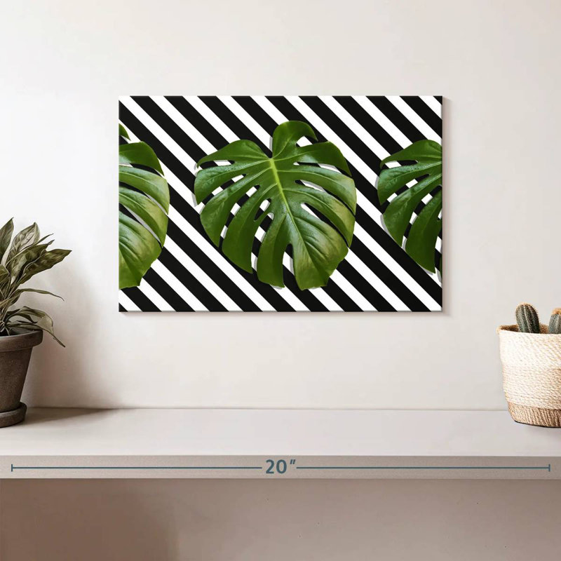 Harnek Hipster Monstera feuilles, H 8 po x l 12 po