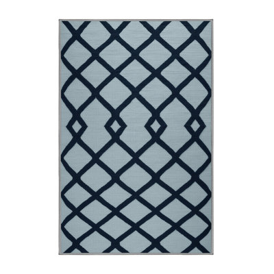 Machine Washable Trellis Grey Area Rug