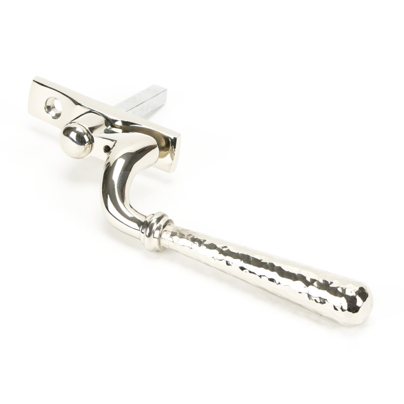 Hammered Newbury Espag Door Accessory, Polished Nickel