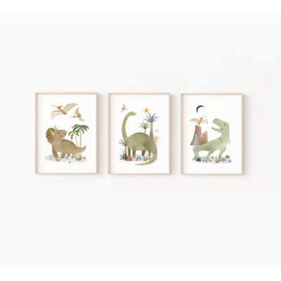 Reproduction d'art dinosaure sans cadre