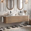 Meuble-lavabo mural 72 po avec comptoir en marbre-1077211993