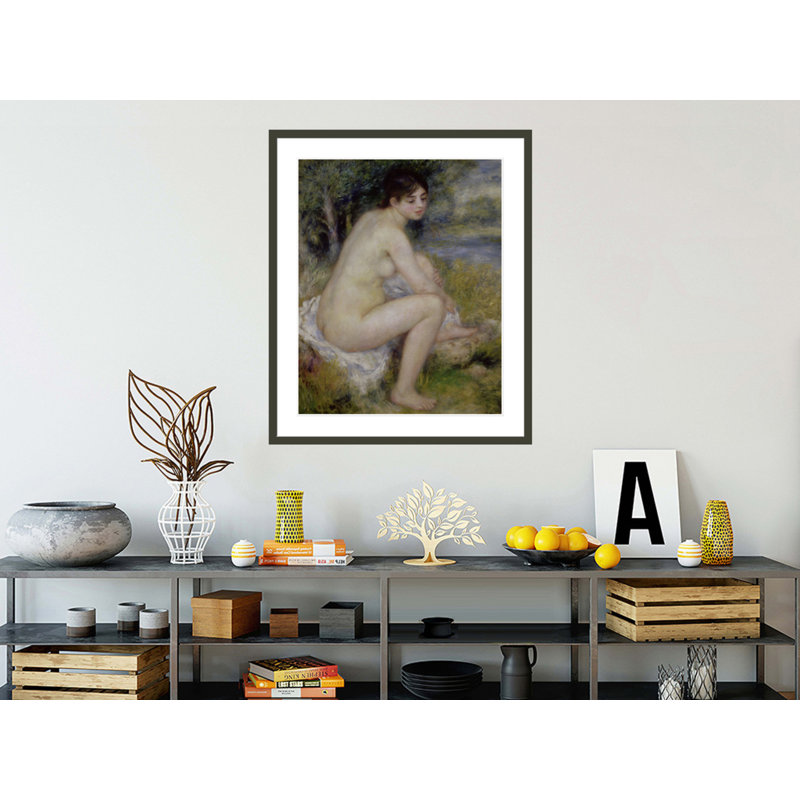 Nude in a LandscapePierre-Auguste Renoir -Framed Giclee Print, 40.06" H x 33.5" W