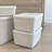 Sculpted Felt Storage Bin - Wide with Lid-97811102