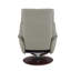 Fauteuil d'appoint en cuir fleur Kandoro