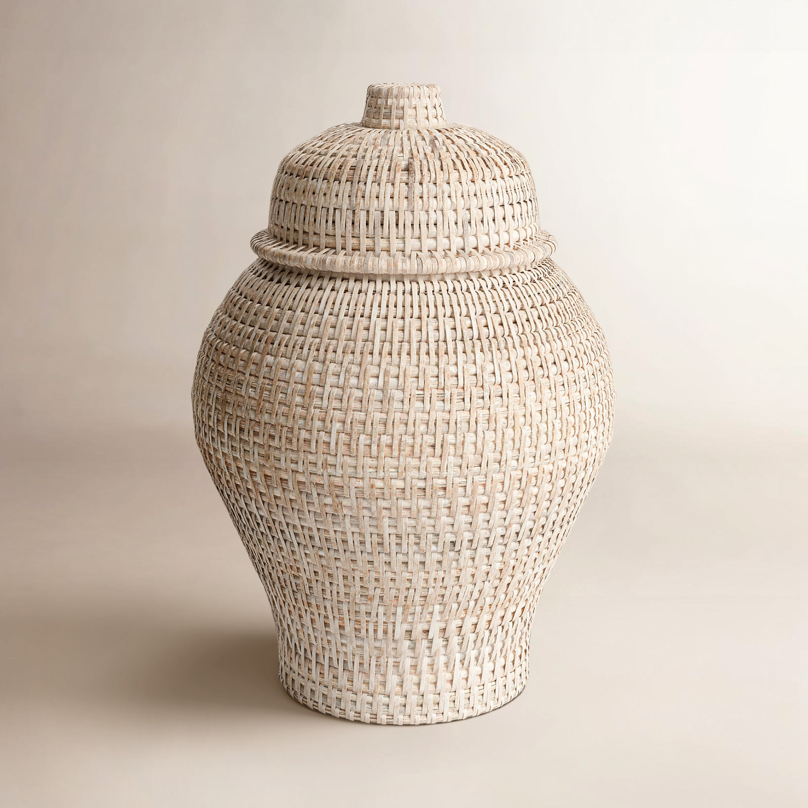 Ilonka Ginger Jar, White Wash