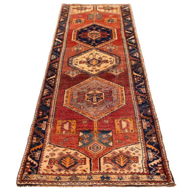 Tapis unique en cuivre fait à la main 3 pi 11 po x 13 pi 3 po One Of Kind
