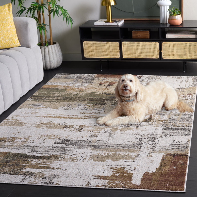 Tapis abstrait Marvel 630 Performance, Rectangle 5 pi 3 po x 7 pi 6 po