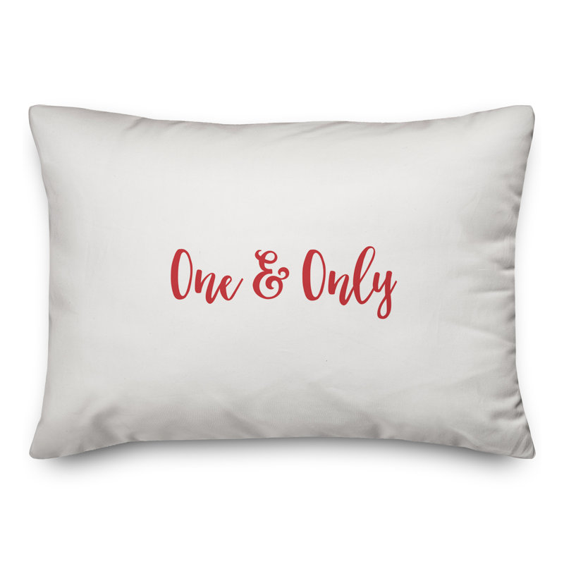  Coussin One & Only, Rouge / Blanc