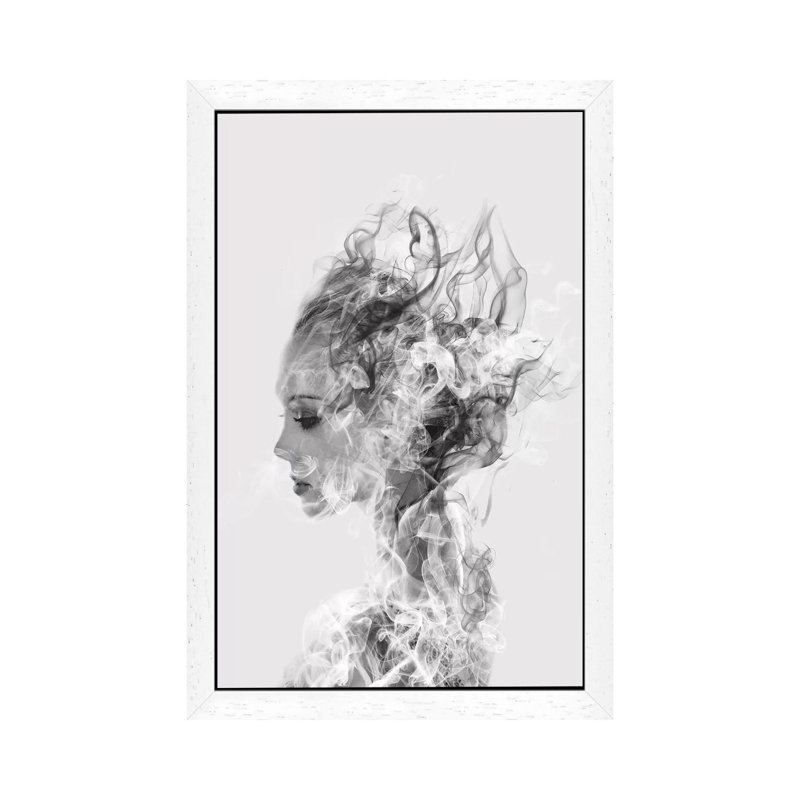 In Another World by Dániel Taylor - Print on Canvas, White Framed, 66.04 cm H x 45.72 cm W