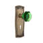 Prairie Plate with Decorative Keyhole and Waldorf Emerald Door Knob-1019095544