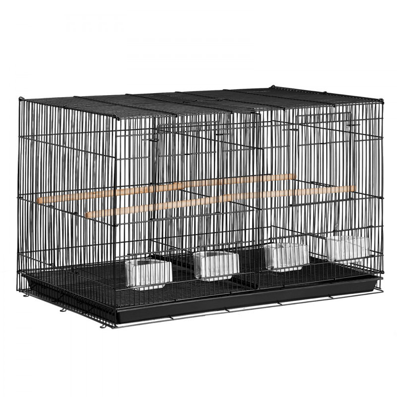 Cage à vol d'oiseau pour oiseaux 18 po, Noir