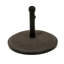 Socle de parasol en béton de 30 kg, offrant un support stable pour un parasol de 3 m, brun uni.