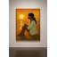 «Golden Hour Reverie», art mural sur toile encadré - cadre noir