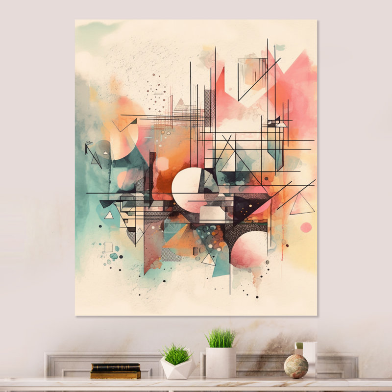 Modern Abstract Wall Decor on Metal, 20" H x 12" W x 1" D