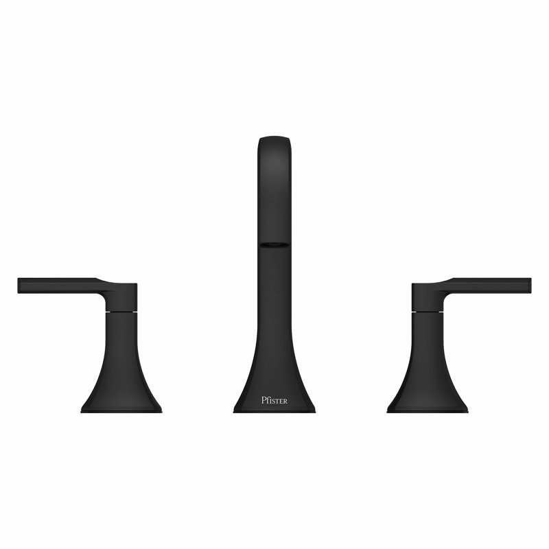 Vaneri Single Hole Bathroom Faucet with Drain Assembly, Matte Black