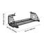 Porte-bagages arrière, pour le 4Runner 2010-2024, capacité de 220 lb, porte-bagage intérieur en aluminium et porte-bagage, support à tablette à hauteur réglable pour l'équipement de camping