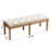 Upholstered Tufted Bench Ottoman