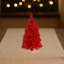 Arbre de Noël artificiel rouge avec lumières DEL