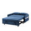 Lit bleu 55,1 po avec poches réglables, hublots et poches de rangement - 2 coussins inclus pour le salon, la chambre à coucher, l’appartement, le bureau-1365373746-1365373744