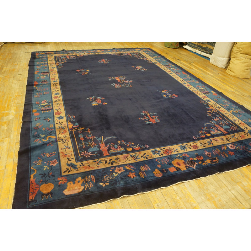 Antique Wool - Manchester Blue Hand Knotted Pile Rug