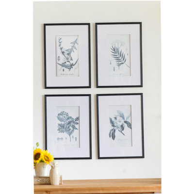 Set of 4 Botanical Wall Art Prints, Home Decor for Living Room, Dining Room, Bedroom, Hallway, 20" x 28"