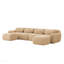 Canapé en forme de U sans os - 32D éponge, ergonomique, combinaison libre - kaki clair-129466748