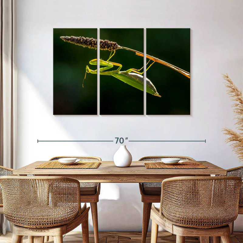 Hanging Praying Mantis, 36" H x 57" W