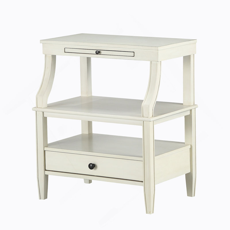 Table de chevet Newland, Blanc antique