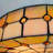 Sandston 16" 3-Light Dimmable Tiffany Stained Glass Flush Mount Ceiling Light
