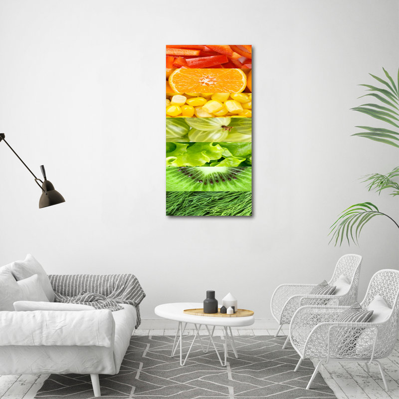 Fruits And Vegetables - Wrapped Canvas Print