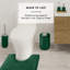Ensemble complet d'accessoires de salle de bain 23 pièces avec tapis de bain, ensemble de rideau de douche, doublure et crochets-62240009