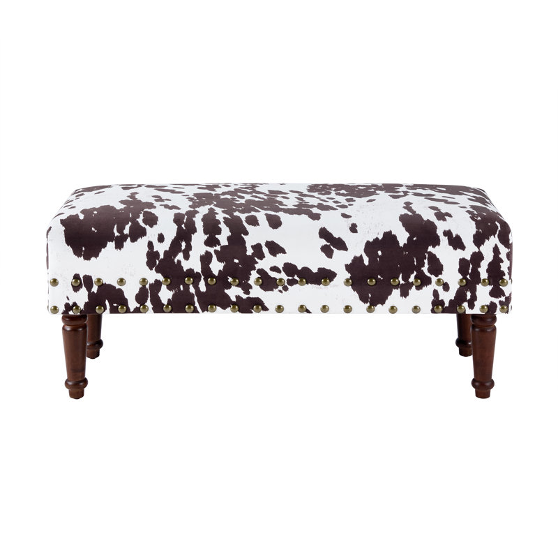 Banc rembourré Daisy, Mélange de polyester espresso