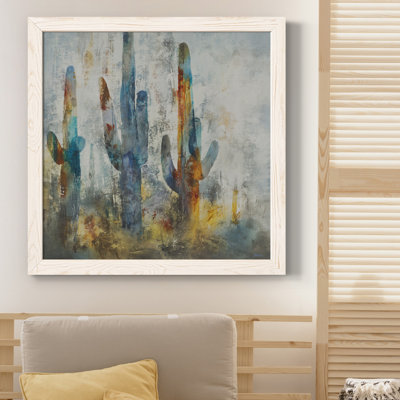 Saguaro Forest - Toile encadrée de qualité supérieure - prête à être accrochée