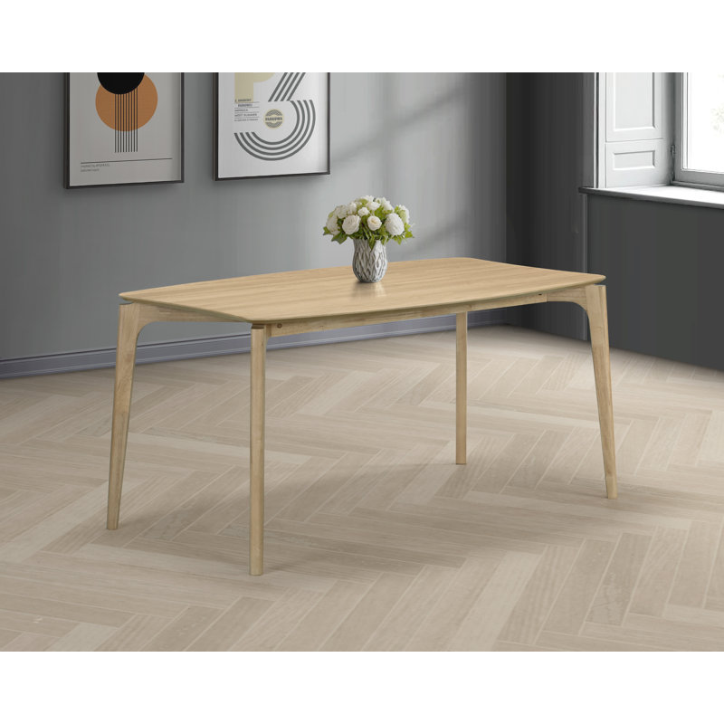 Aspen Wood Dining Table, Oak, 29.5"H x 59"L x 35.5"W