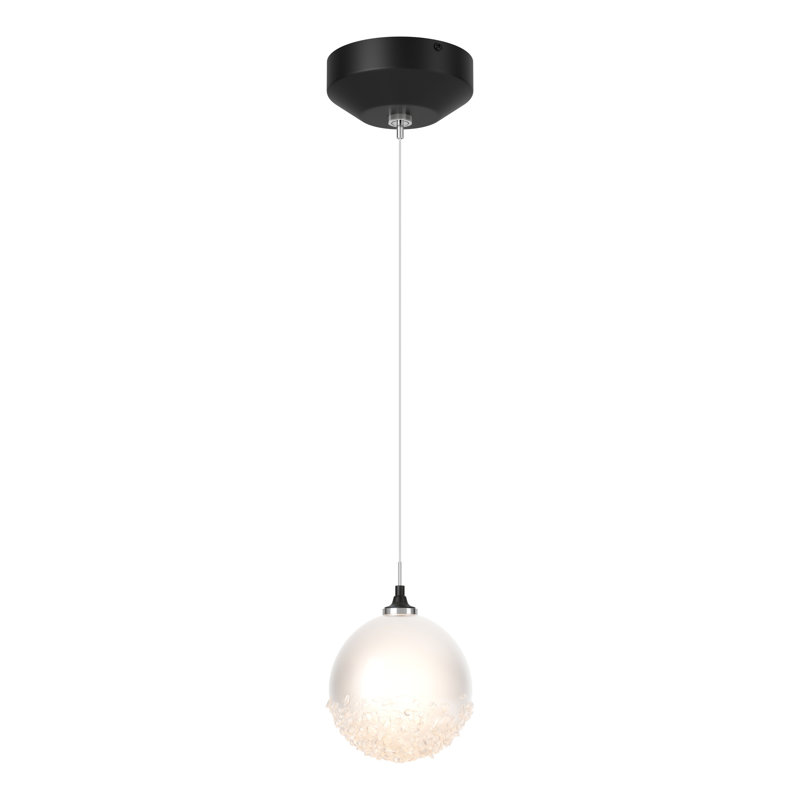Luminaire suspendu sphère 1 lumière Fritz, Noir