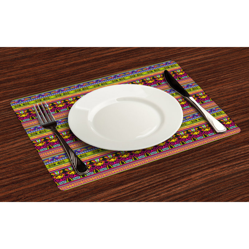 Polyester Abstract Rectangle Placemat