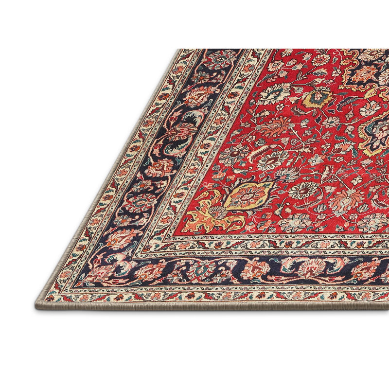 Tapis oriental rouge Sorcha, Rectangle 7 pi x 10 pi