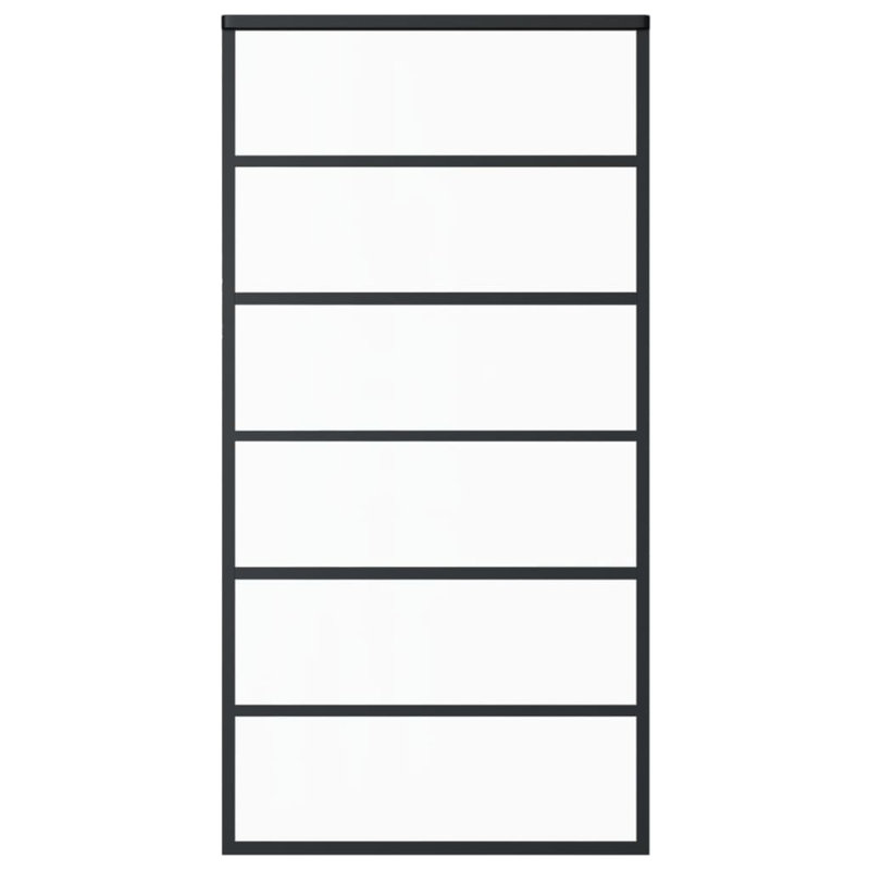 Porte coulissante en verre Bastoam, H 80,7 po x l 40,2 po x P 0,8 po