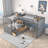 Gillermo Twin Over Twin Bunk Bed with Built-In Ladder-1711761066