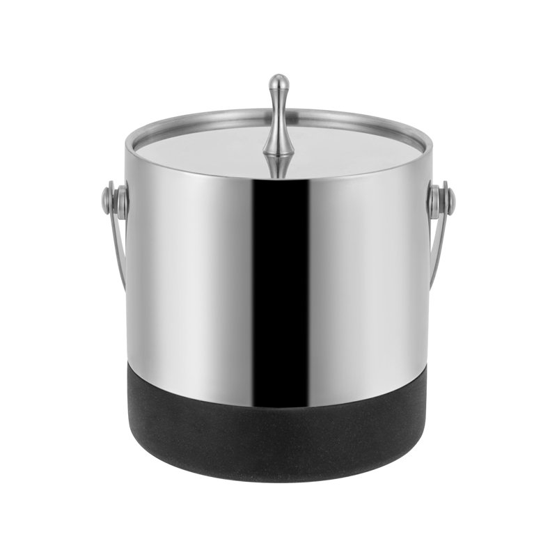 Kentrell Stainless Steel Ice Bucket, Silver