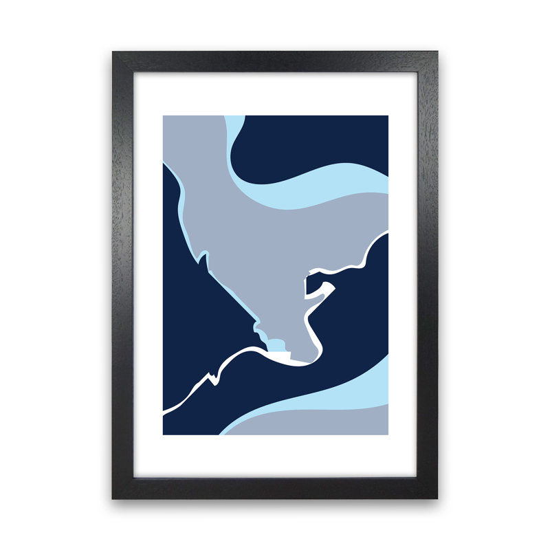Abstract 3 - Print, 29.7cm H x 21cm W x 3cm D, Black Framed