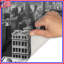 Tapis de bain noir et blanc Cityscape-1231728117