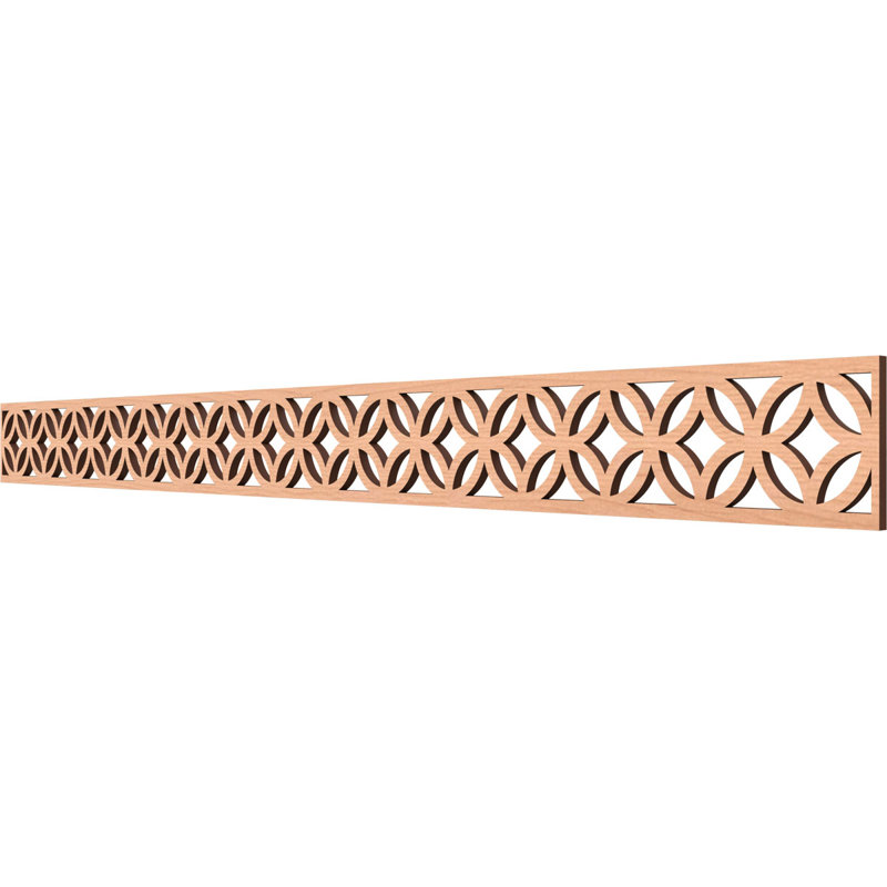 Moulure ajourée 46, l 46 3/8 po x H 4 po x T 3/8 po Crosby, Aulne, H 4 po x l 46,375 po x P 0,375 po