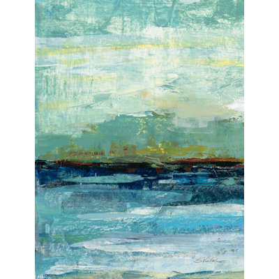" Calm Lake Panel I Crop " by Silvia Vassileva Painting Print