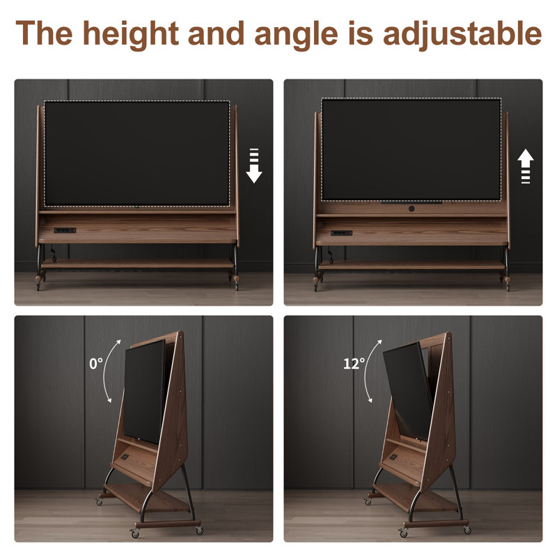 Meuble télé avec tablettes Daniel, H 52,13 po x L 47,64 po x P 18,5 po