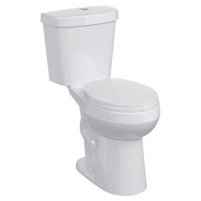 19“ Round Two-Piece Toilets with Soft-Close Seat for Bathrooms