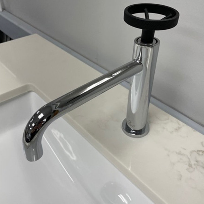 Enza Single-Hole Bathroom Faucet, Chrome